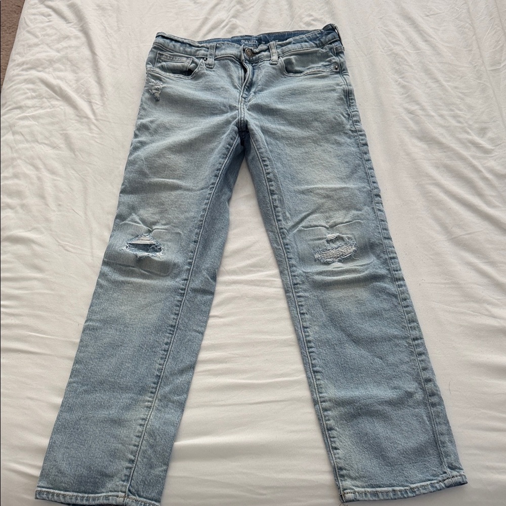 Old Navy Light Blue Distressed Boy’s Jeans